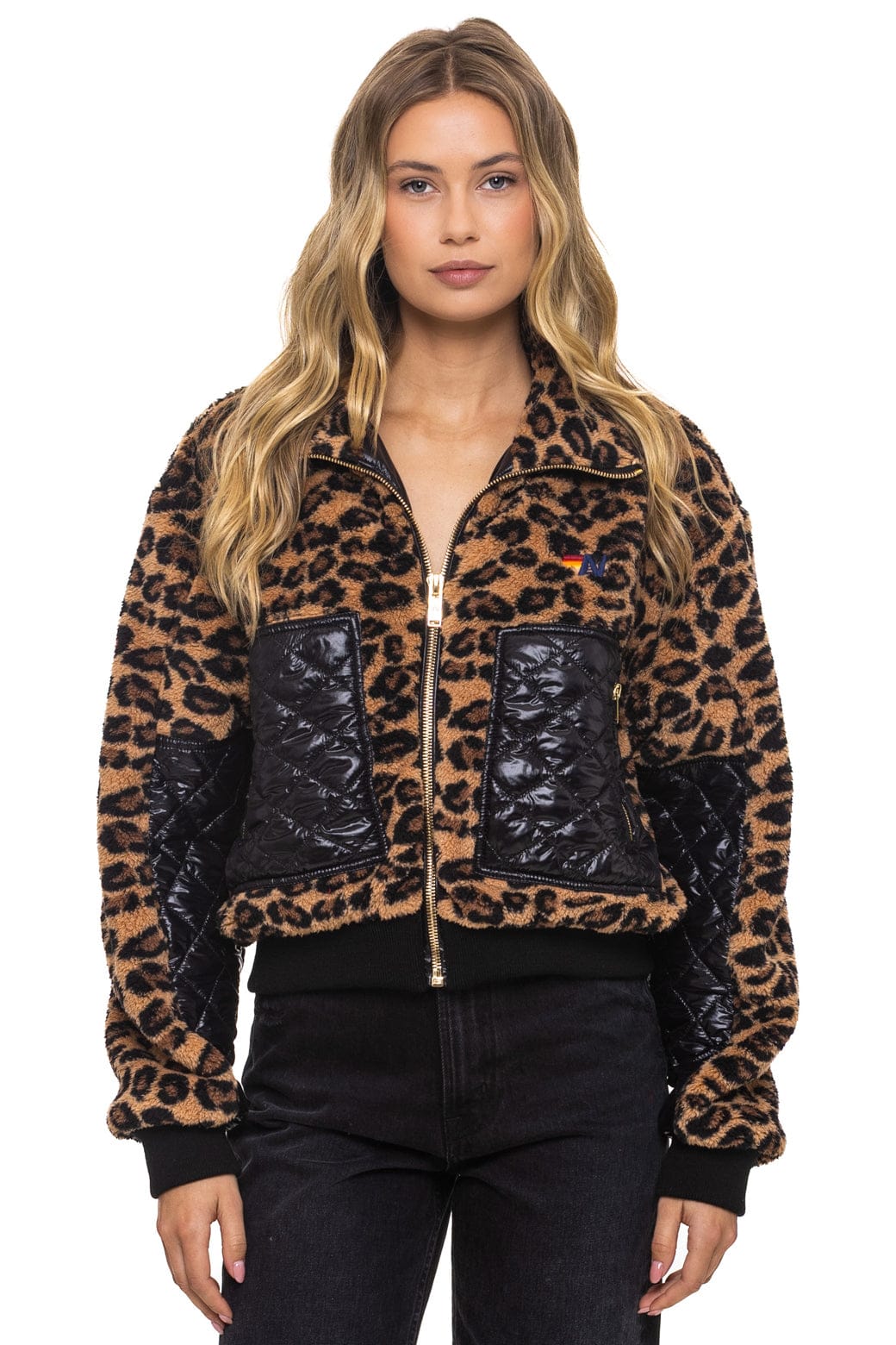 Alternative view of TEDDY FULL ZIP JACKET - CHEETAH