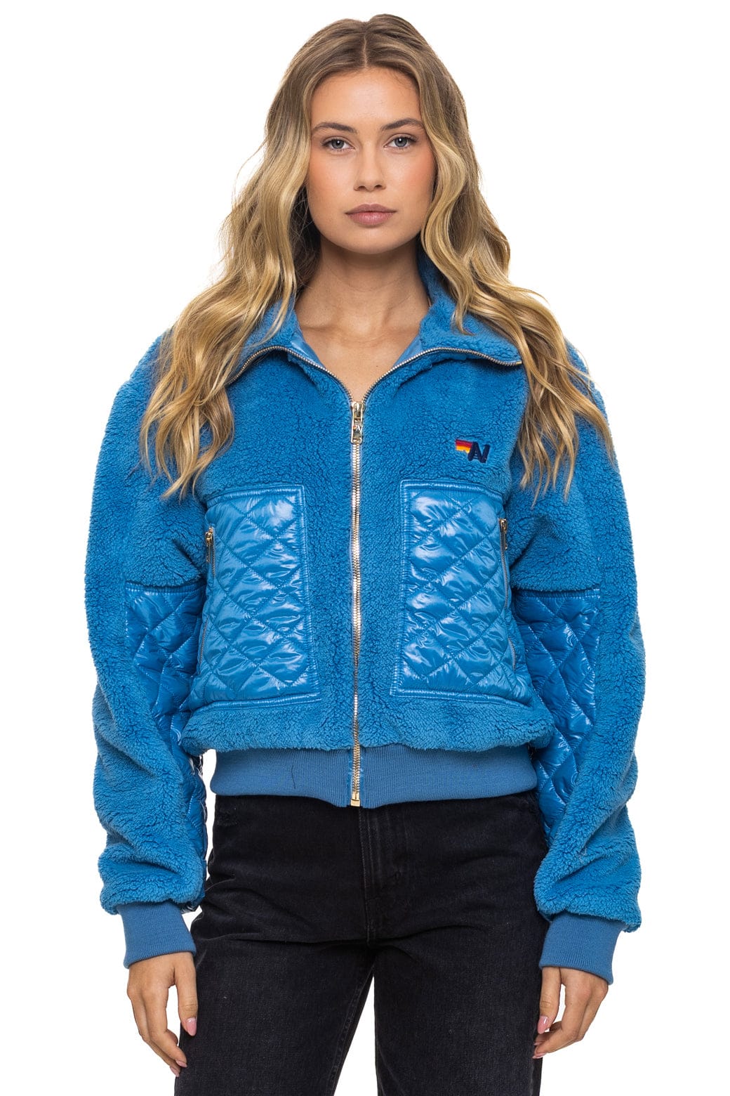 Alternative view of TEDDY FULL ZIP JACKET - OCEAN
