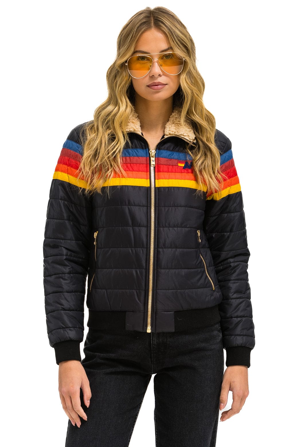 5 STRIPE JACKET - BLACK