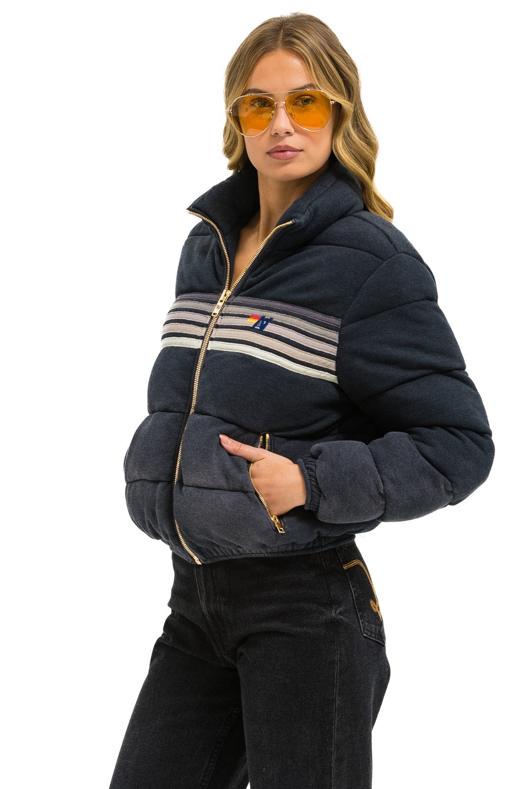 Alternative view of 5 STRIPE FADED APRES JACKET - FADED SMOKE