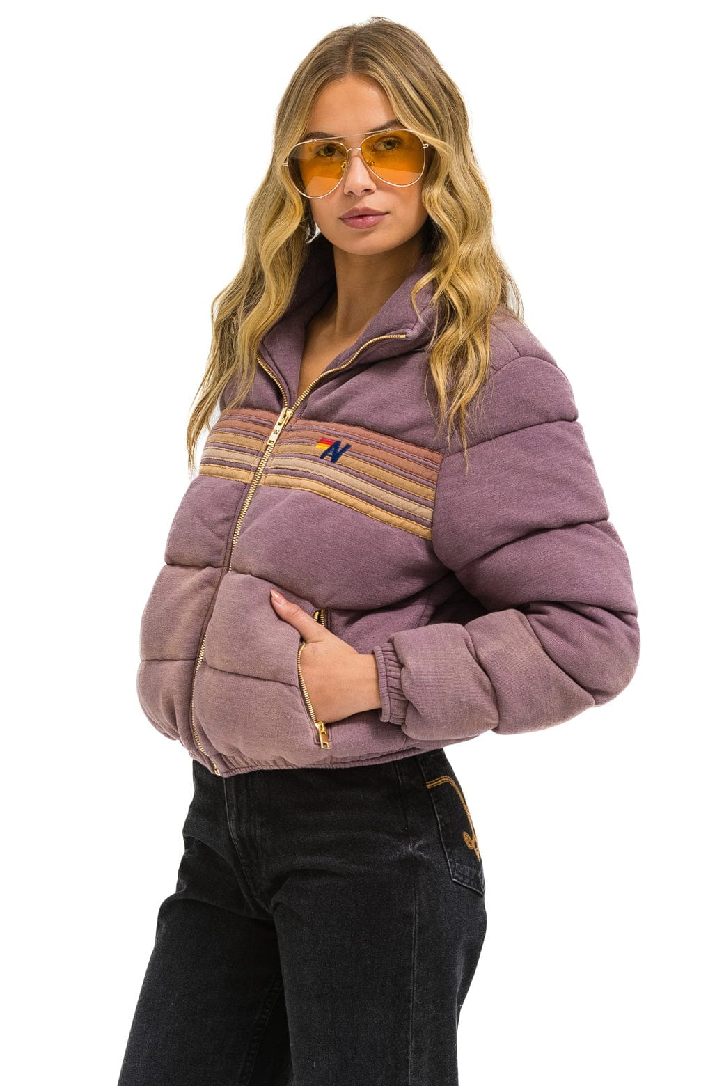Alternative view of 5 STRIPE FADED APRES JACKET - FADED MOCHA