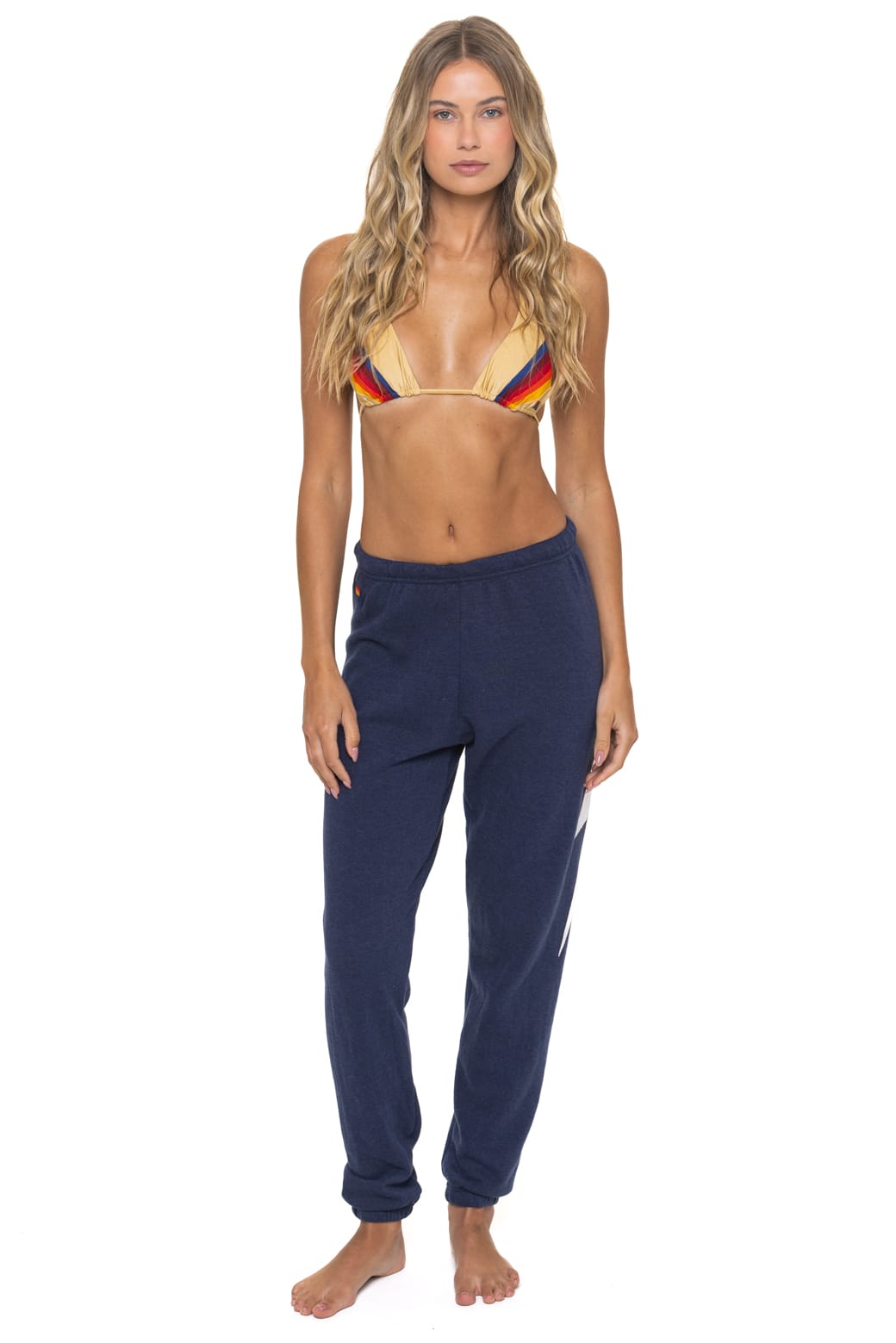 Alternative view of BOLT STITCH SWEATPANTS - NAVY // WHITE