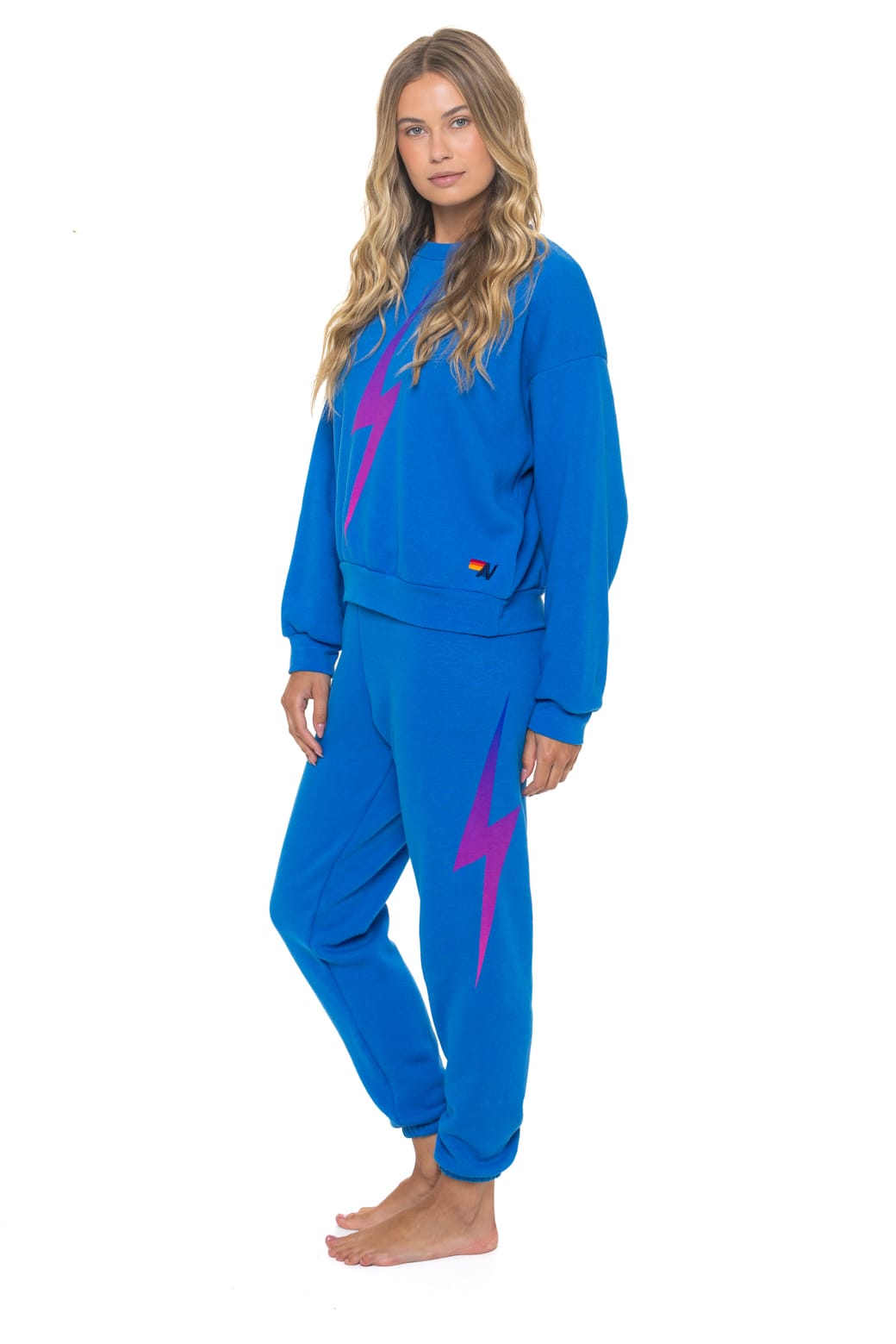 Alternative view of BOLT FADE SWEATPANTS - OCEAN // PINK // PURPLE