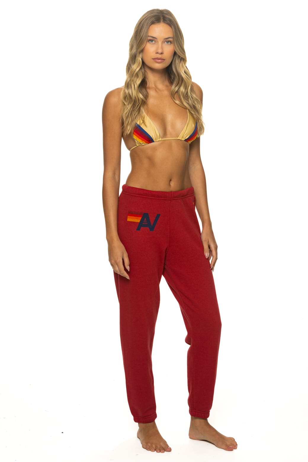 Alternative view of LOGO SWEATPANTS - CRIMSON
