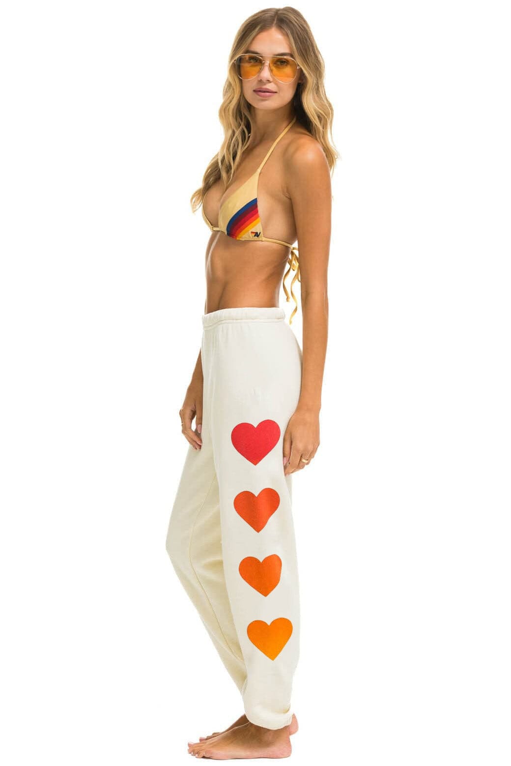 HEART FADE 4 SWEATPANTS - VINTAGE WHITE