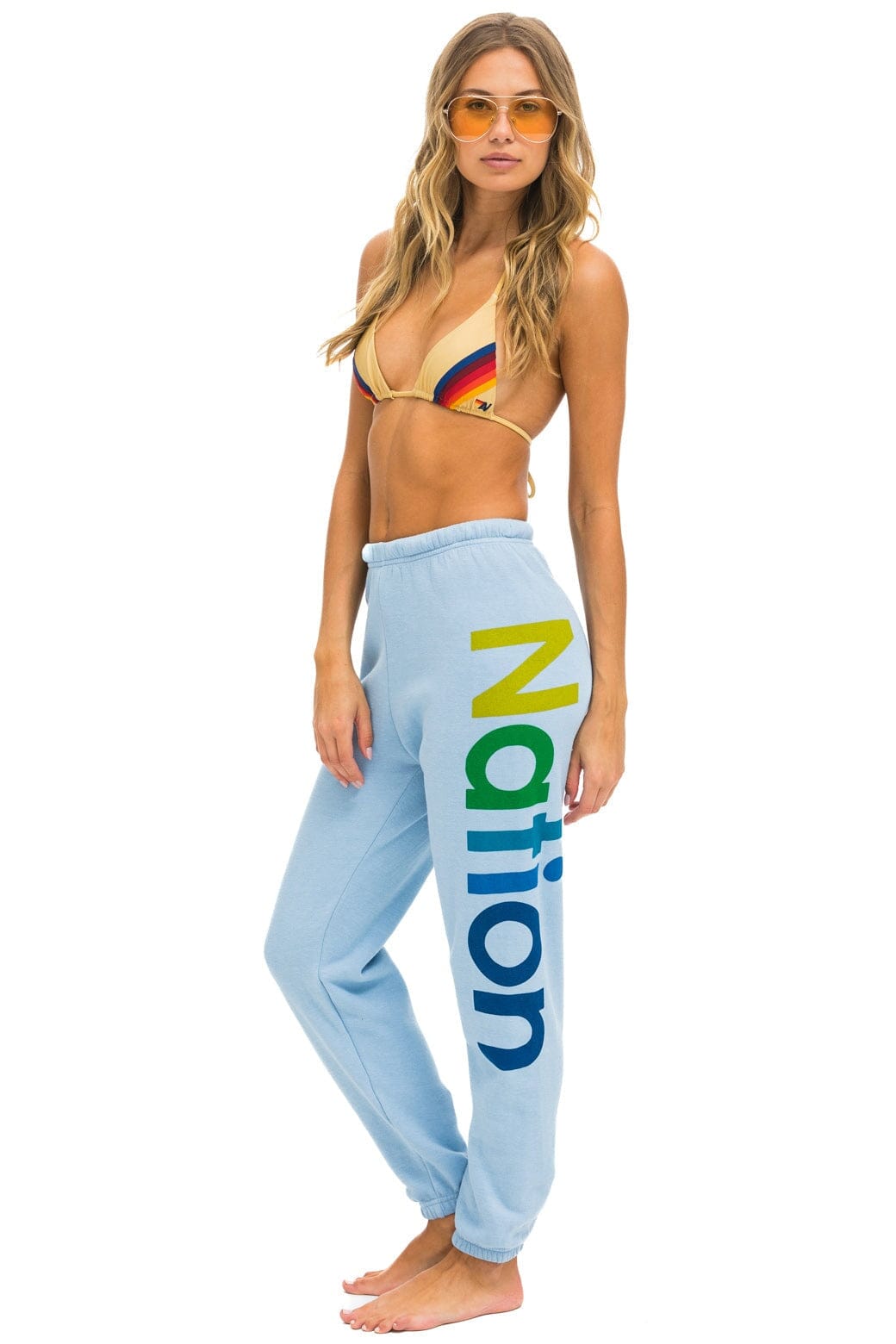 Alternative view of AVIATOR NATION 2 SWEATPANTS - ICE