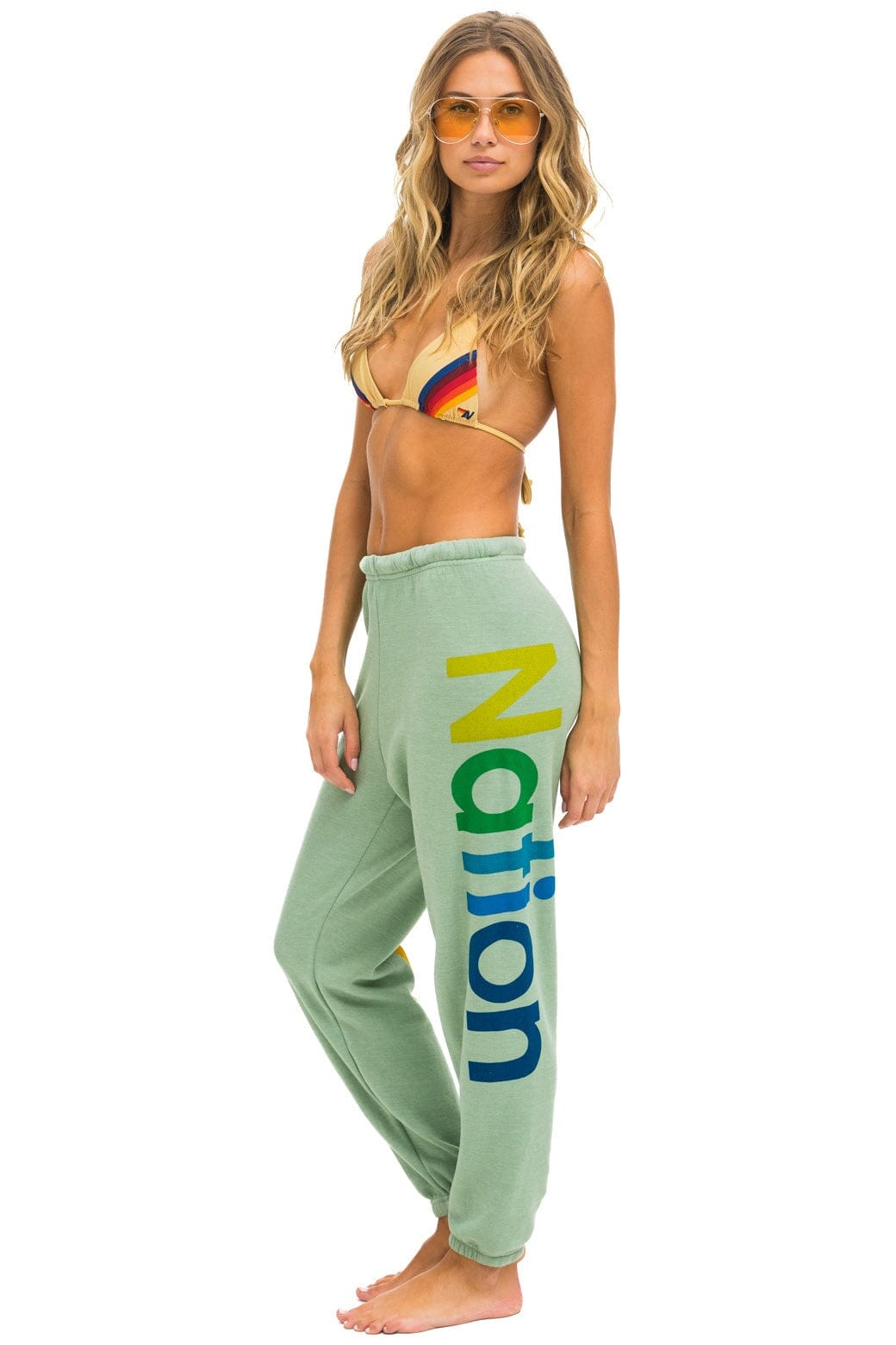 Alternative view of AVIATOR NATION 2 SWEATPANTS - SAGE