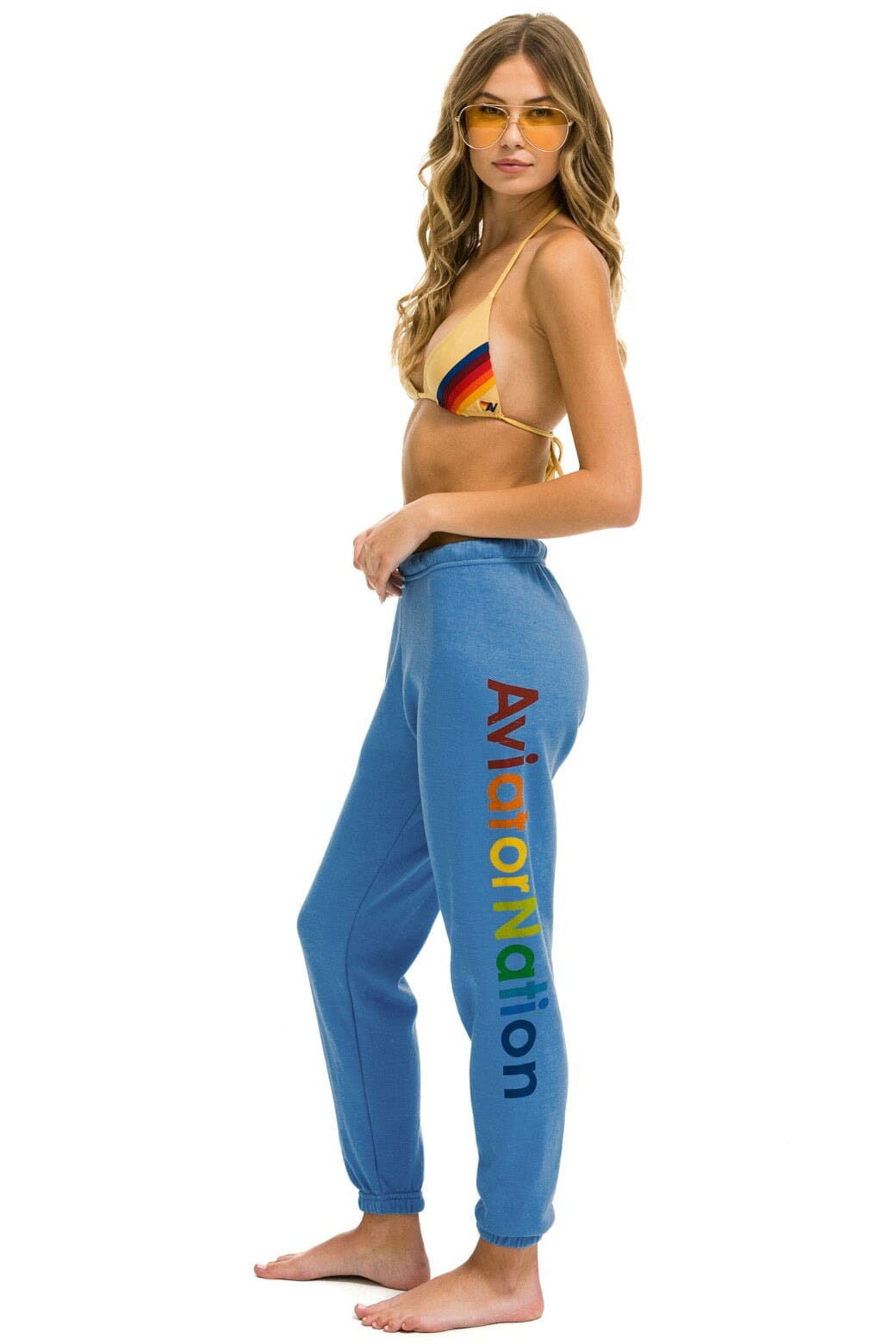 Alternative view of AVIATOR NATION VENICE SWEATPANTS - COBALT