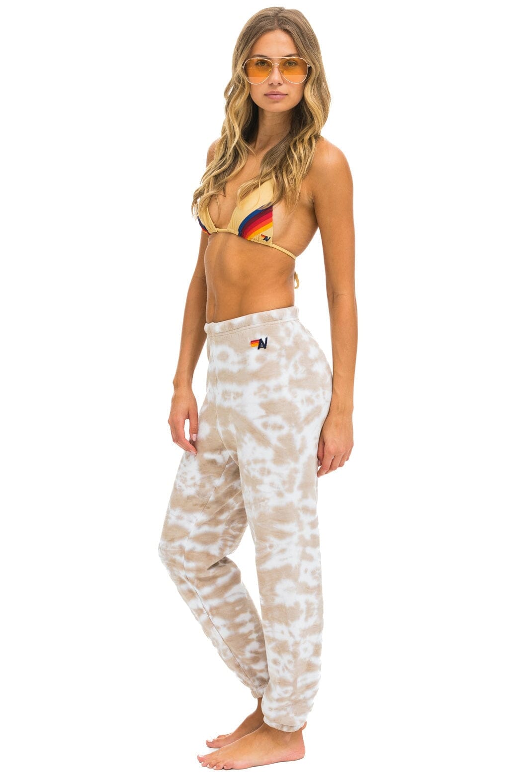 Alternative view of HAND DYED SWEATPANTS - TIE DYE SAND