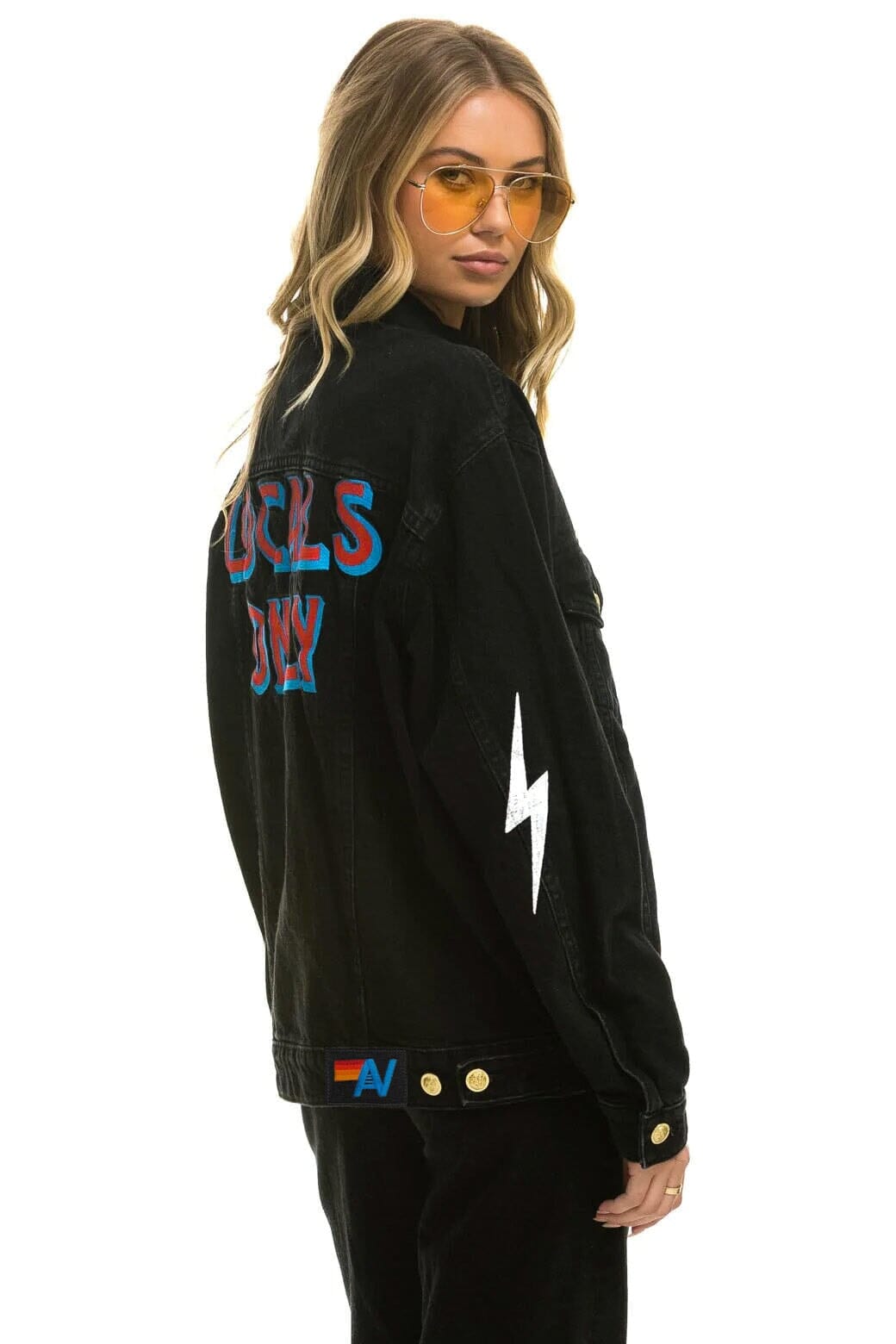 Alternative view of LOCALS ONLY OVERSIZED CONCERT DENIM JACKET - VINTAGE BLACK