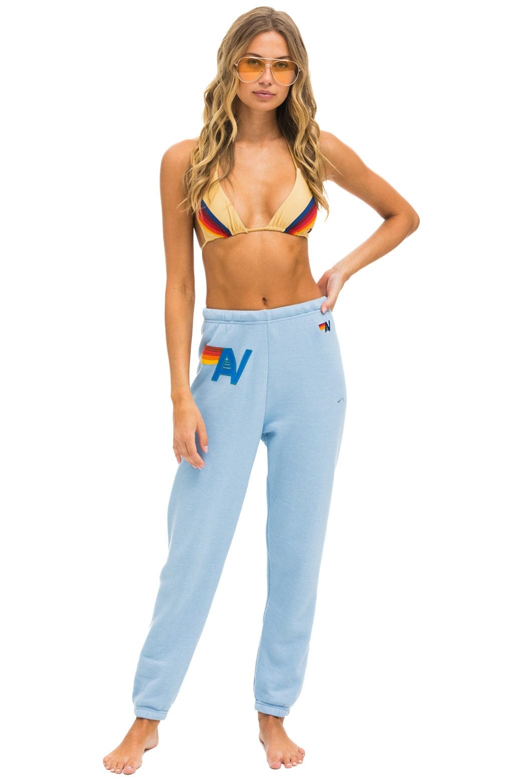 Alternative view of LOGO STITCH SWEATPANTS - ICE