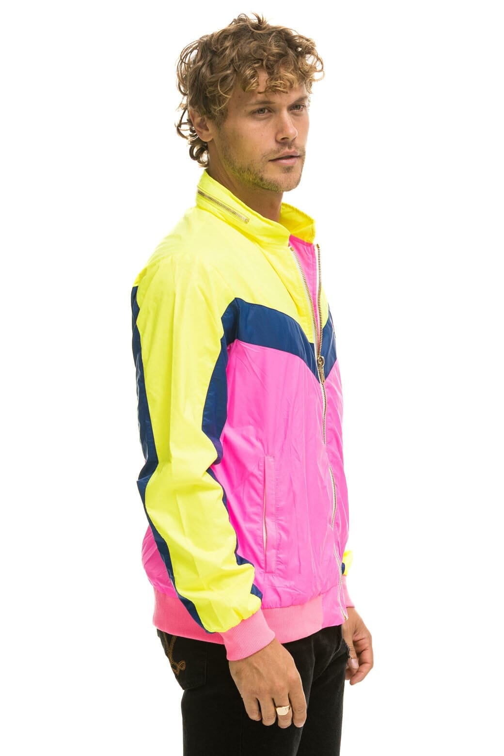 Alternative view of MEN'S WINDBREAKER JACKET - NEON PINK