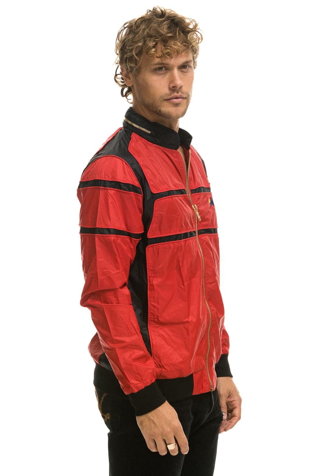 Alternative view of RACER JACKET - CHERRY