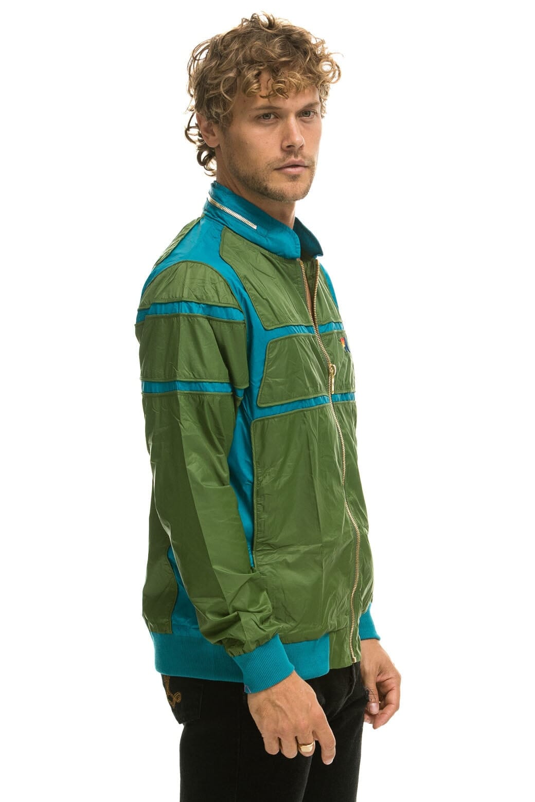 Alternative view of RACER JACKET - GARDEN GREEN