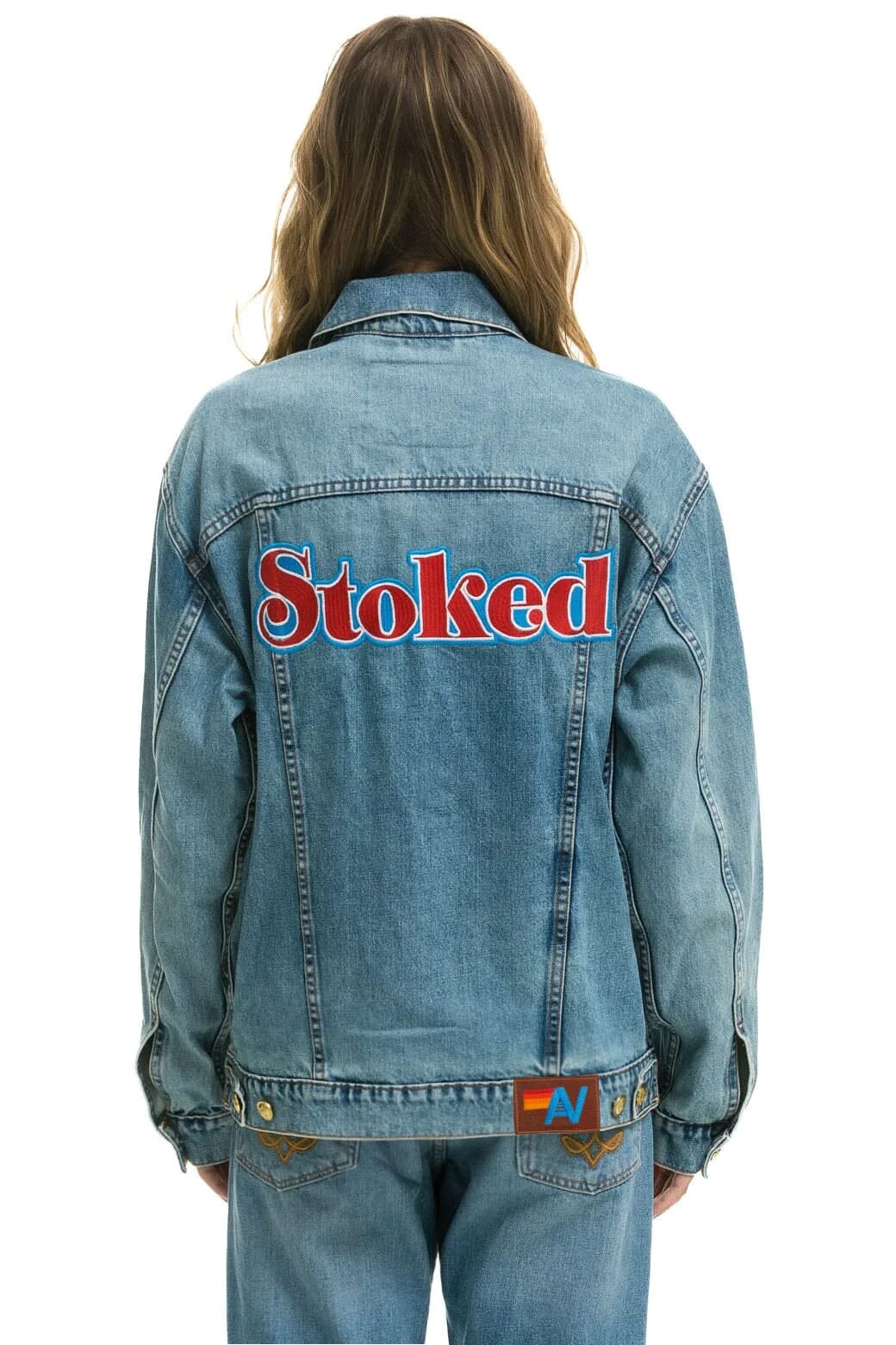 Alternative view of STOKED OVERSIZED CONCERT DENIM JACKET - VINTAGE