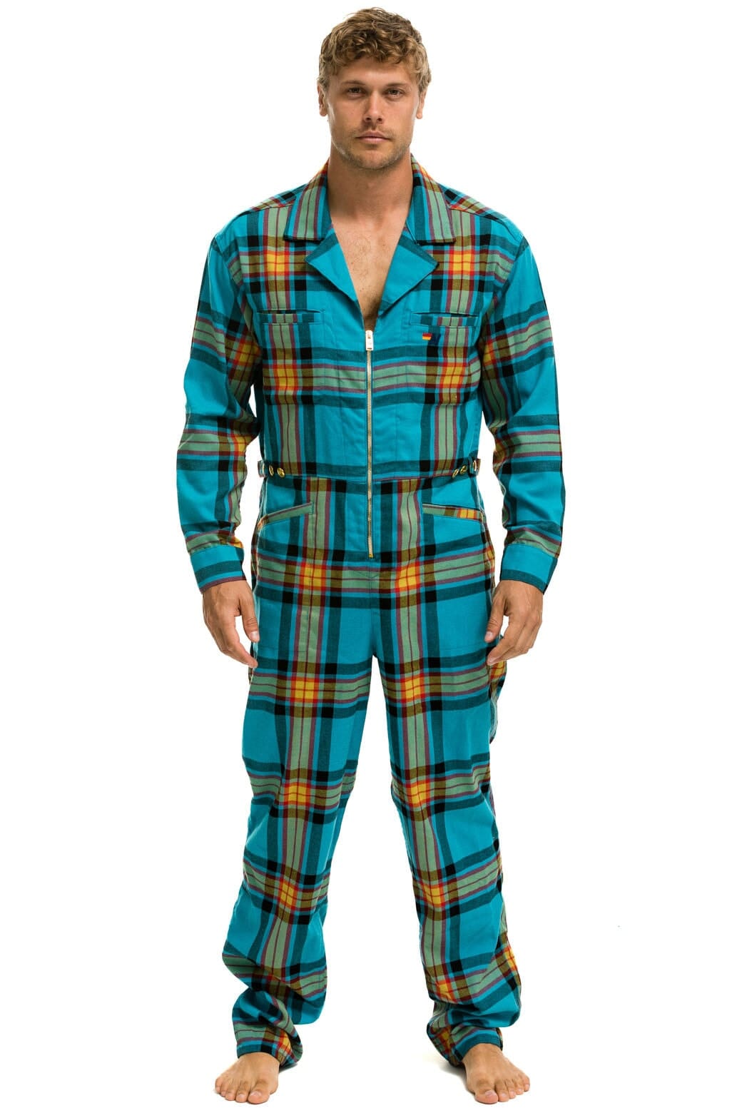 Alternative view of UNISEX PLAID FLIGHT SUIT - JACKSON PLAID