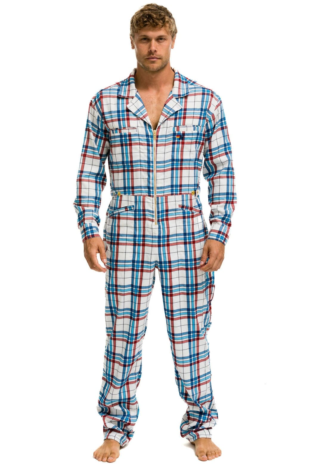 Alternative view of UNISEX PLAID FLIGHT SUIT - MONTAUK PLAID
