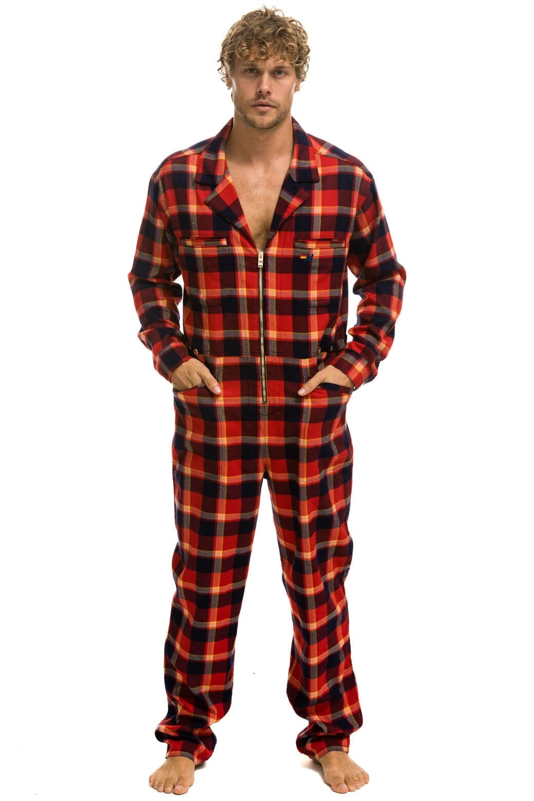 Alternative view of UNISEX PLAID FLIGHT SUIT - RUGBY PLAID