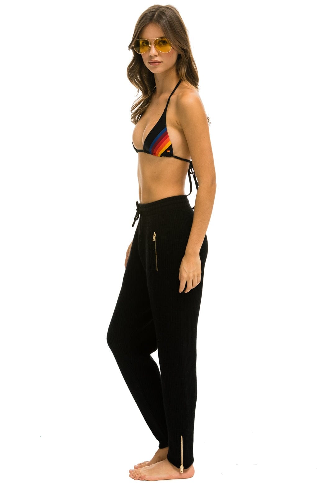 Alternative view of VINTAGE CABIN CASHMERE SWEATER PANT	- BLACK