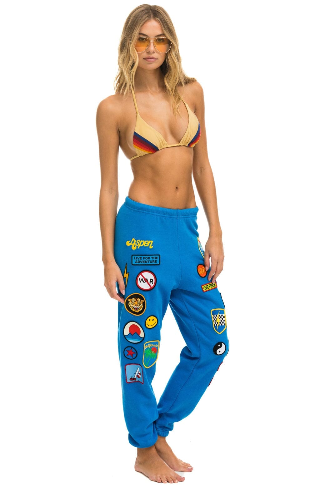 Alternative view of VINTAGE PATCH SWEATPANTS - OCEAN