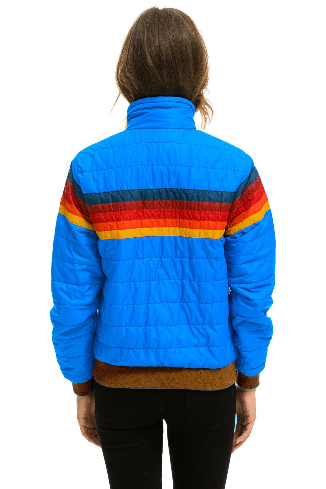 Alternative view of 5 STRIPE JACKET -  BLUE CINA GLOSSY
