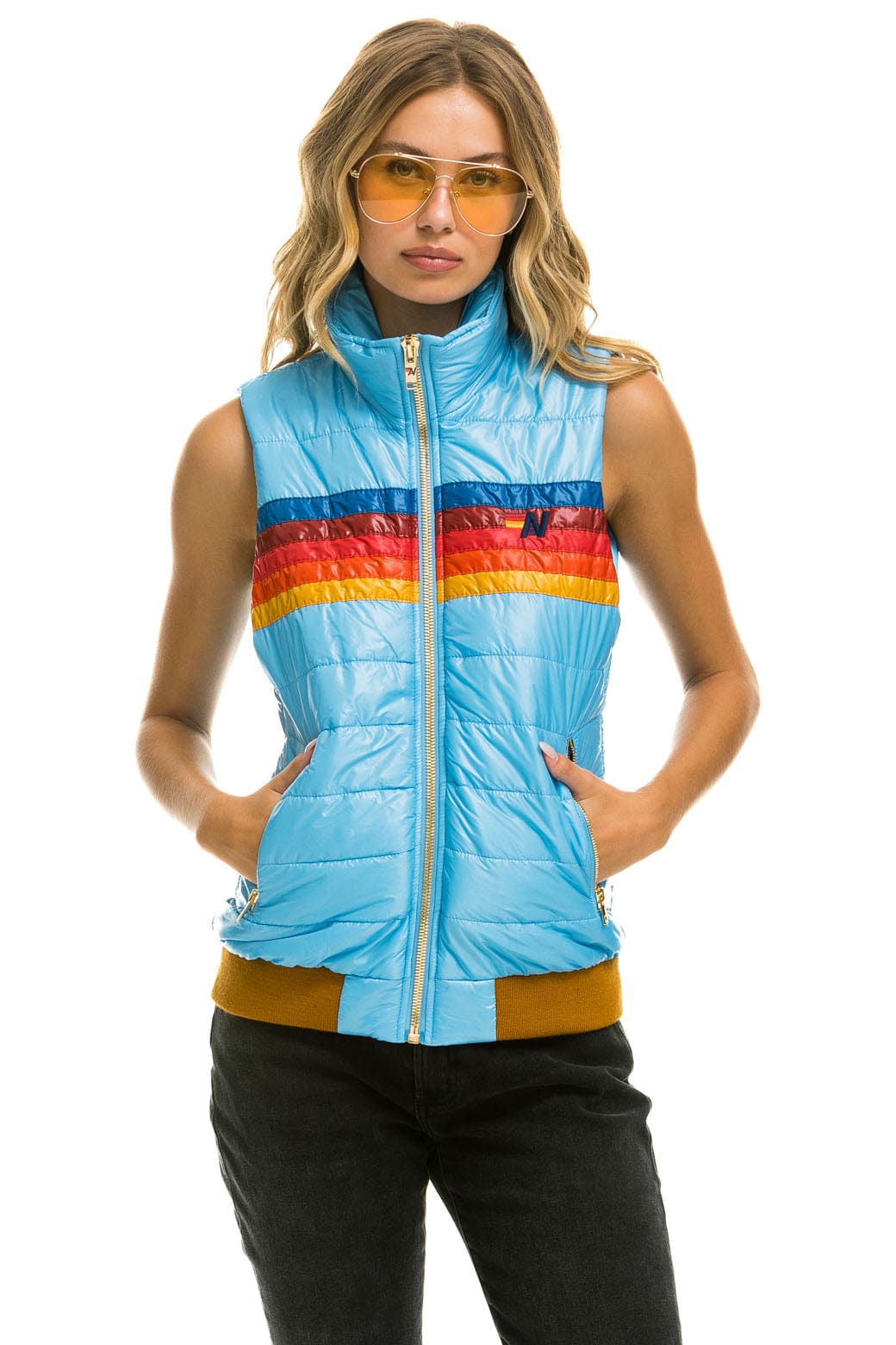Alternative view of WOMEN'S 5 STRIPE VEST - GLOSSY SKY
