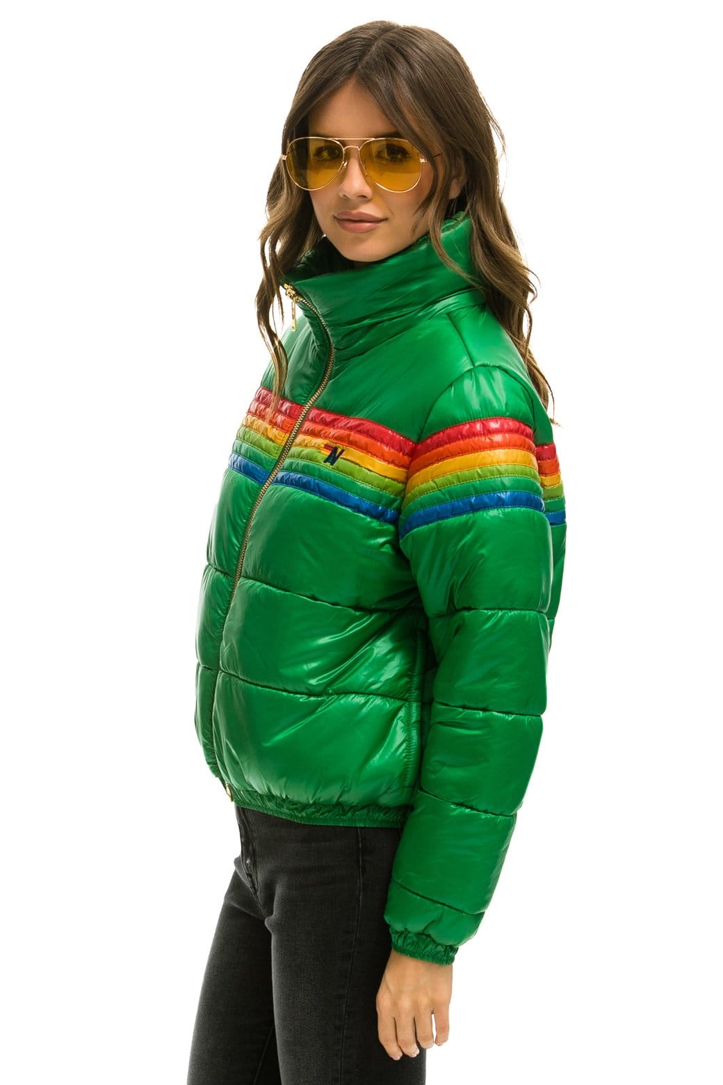 Alternative view of 6 STRIPE LUXE APRES PUFFER JACKET - GLOSSY AMAZON
