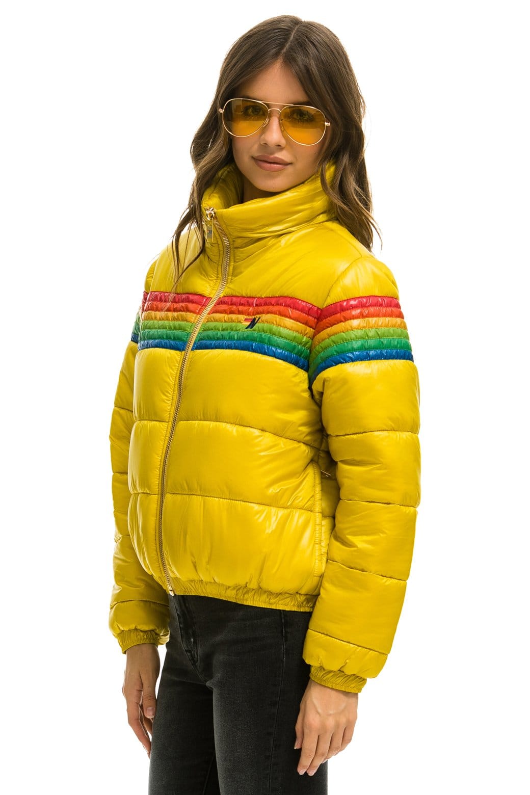 Alternative view of 6 STRIPE LUXE APRES PUFFER JACKET - GLOSSY HONEY