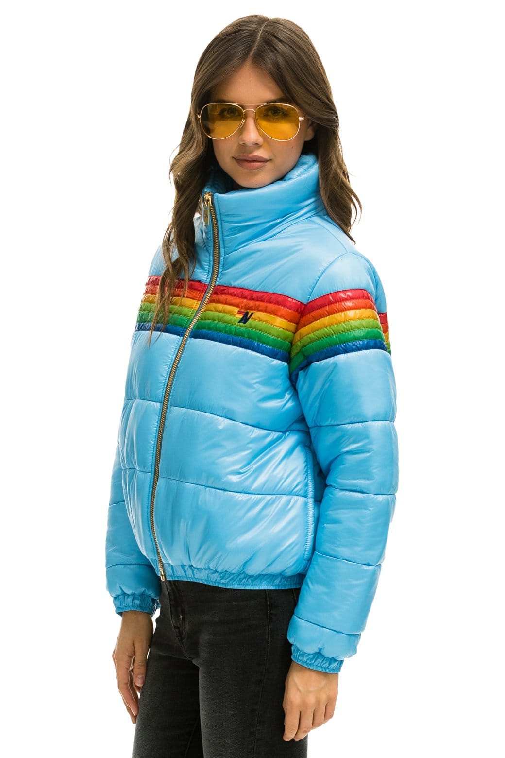 Alternative view of 6 STRIPE LUXE APRES PUFFER JACKET - GLOSSY SKY