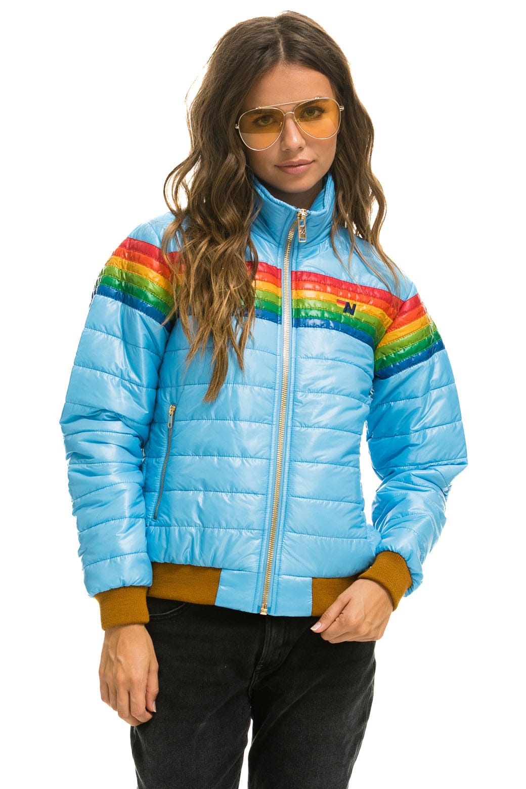 6 STRIPE JACKET -  GLOSSY SKY