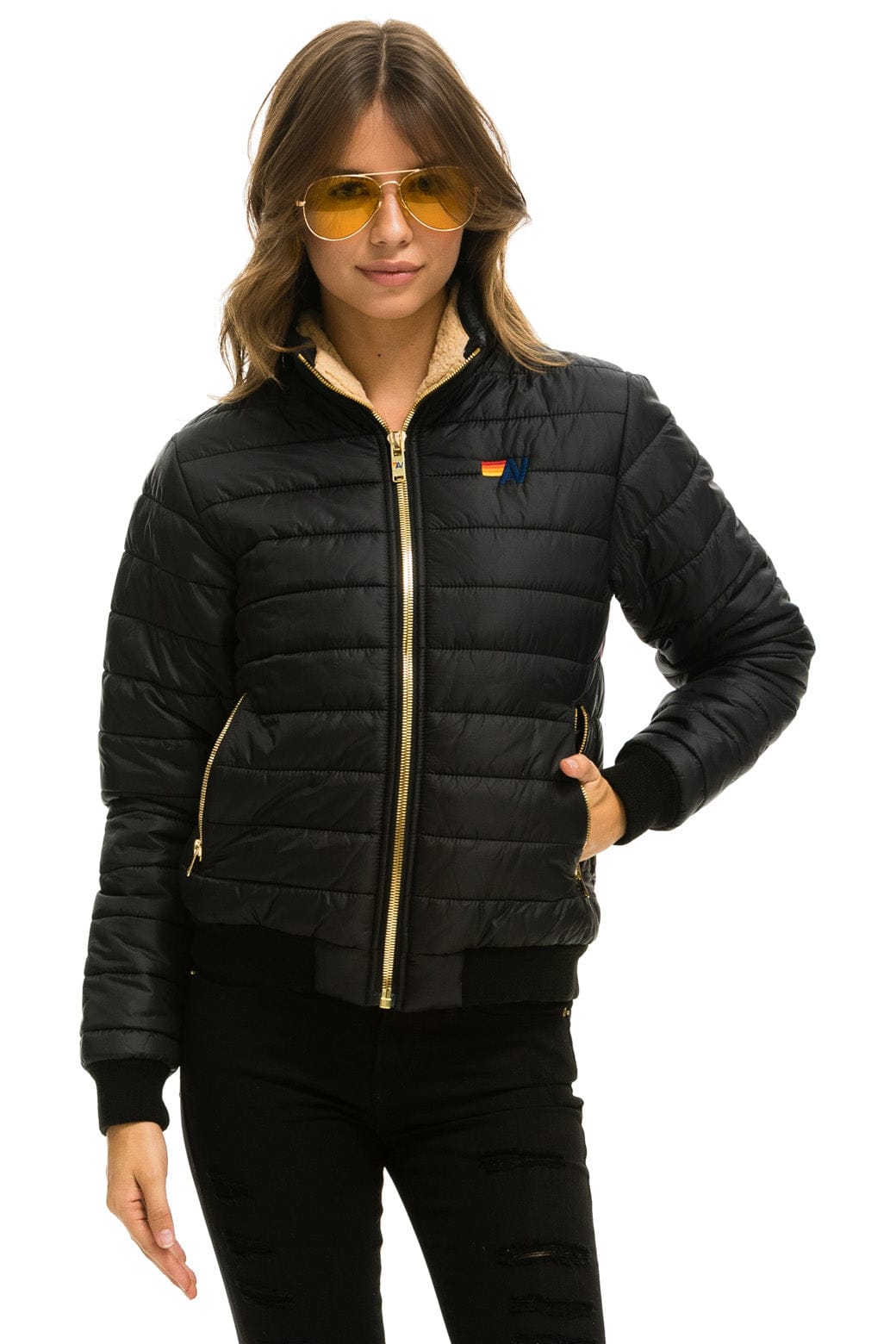Alternative view of SUNBURST JACKET - GLOSSY BLACK